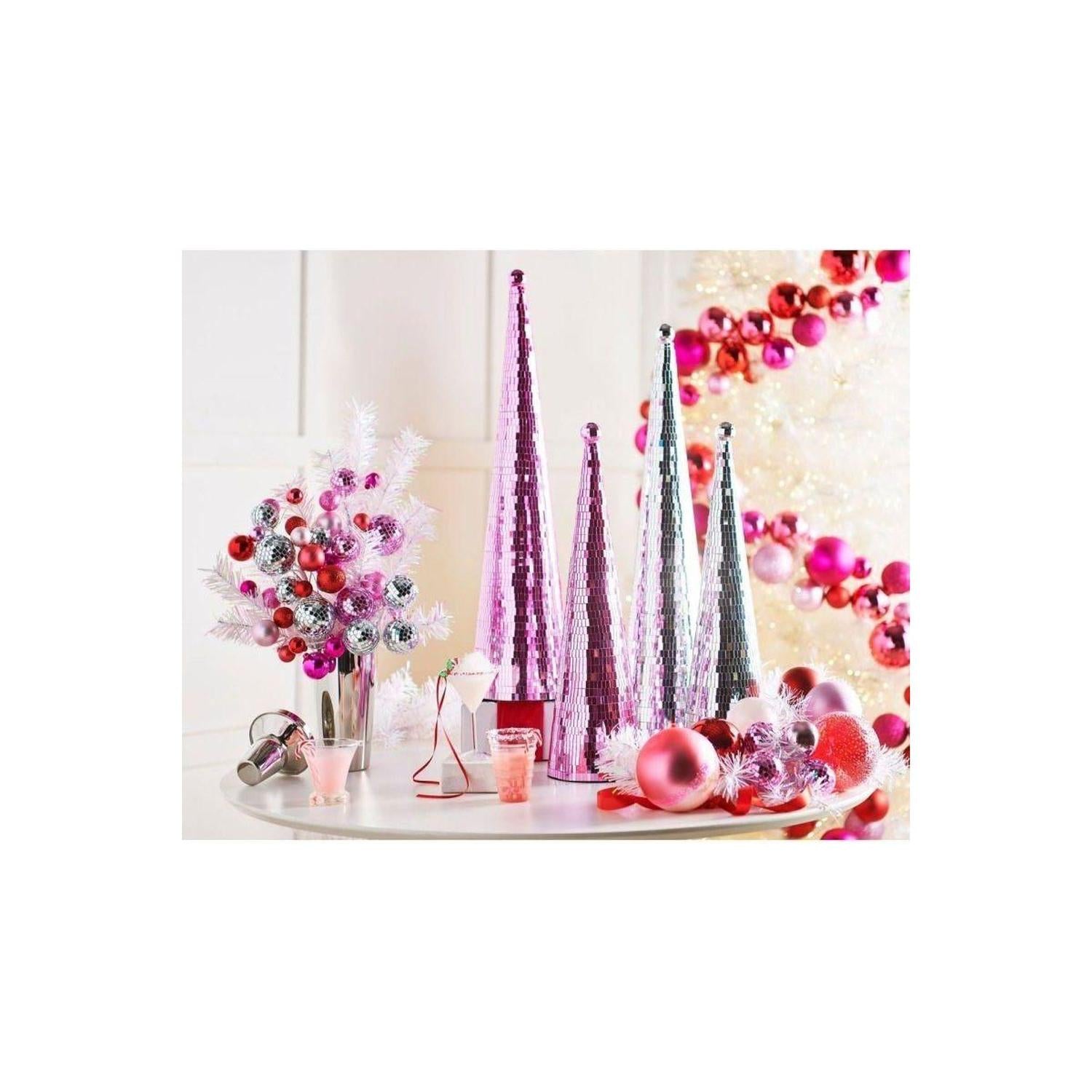 24" Silver Shiny Mirror Ball Pick