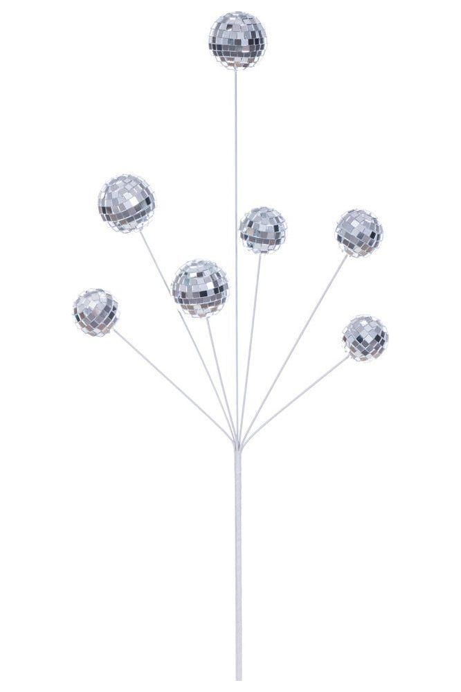 Shop For 24" Silver Shiny Mirror Ball Pick