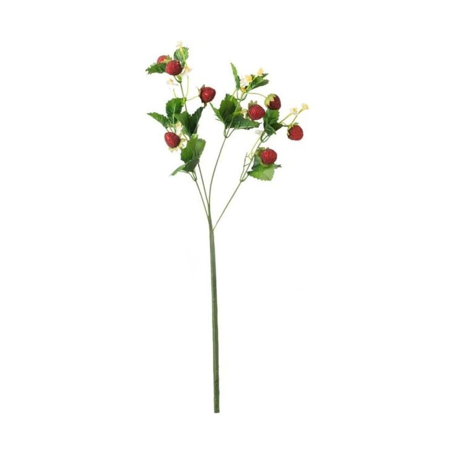 24" Strawberry Blossom Spray