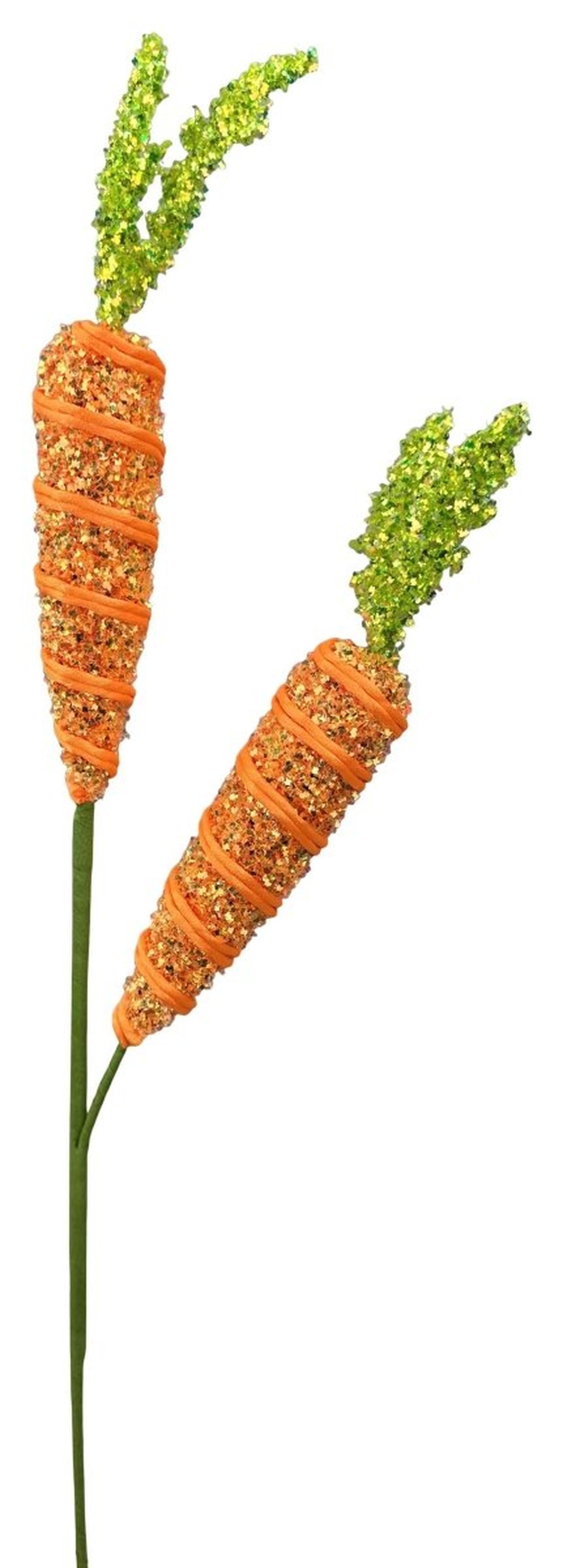 24in Frizzy Carrot Spray