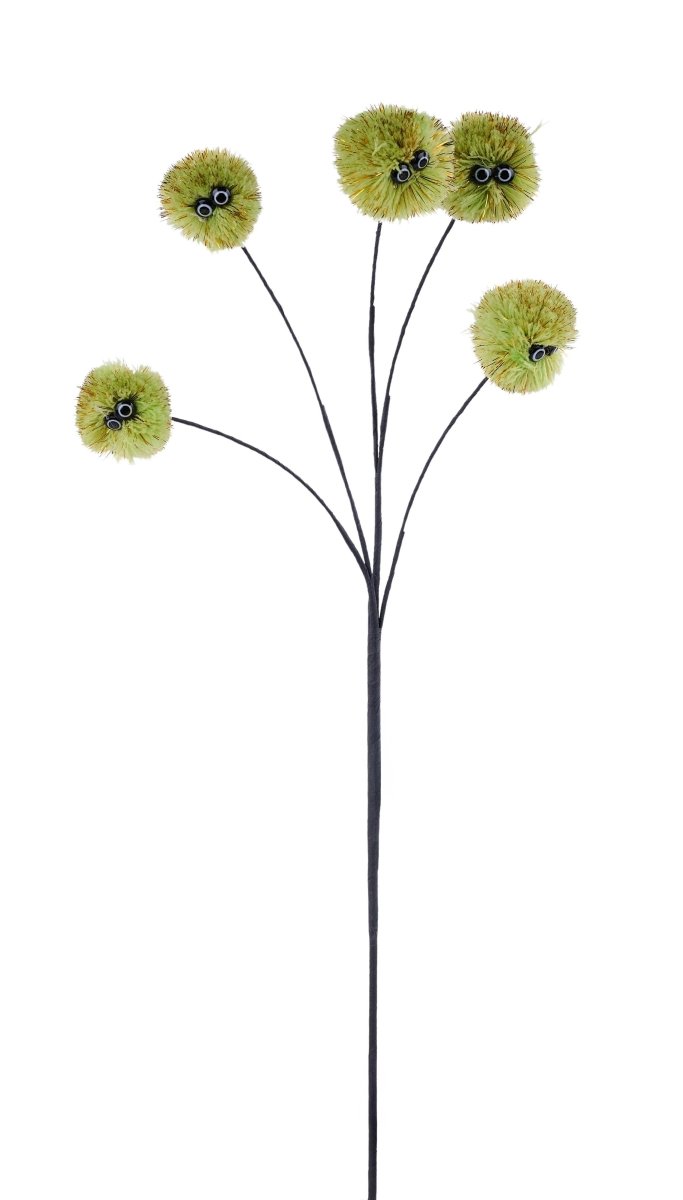 Shop For 24in Fuzzy Eyeball Spray: Lime Green
