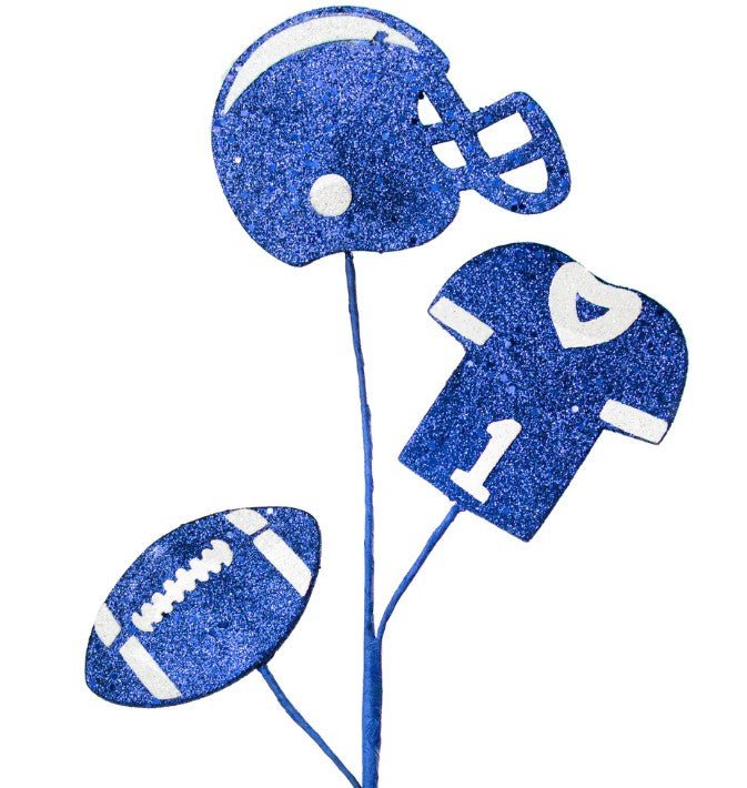 Shop For 24in Glitter Helmet, Jersey, Football Pick: Blue & White