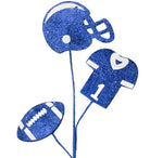 Shop For 24in Glitter Helmet, Jersey, Football Pick: Blue & White