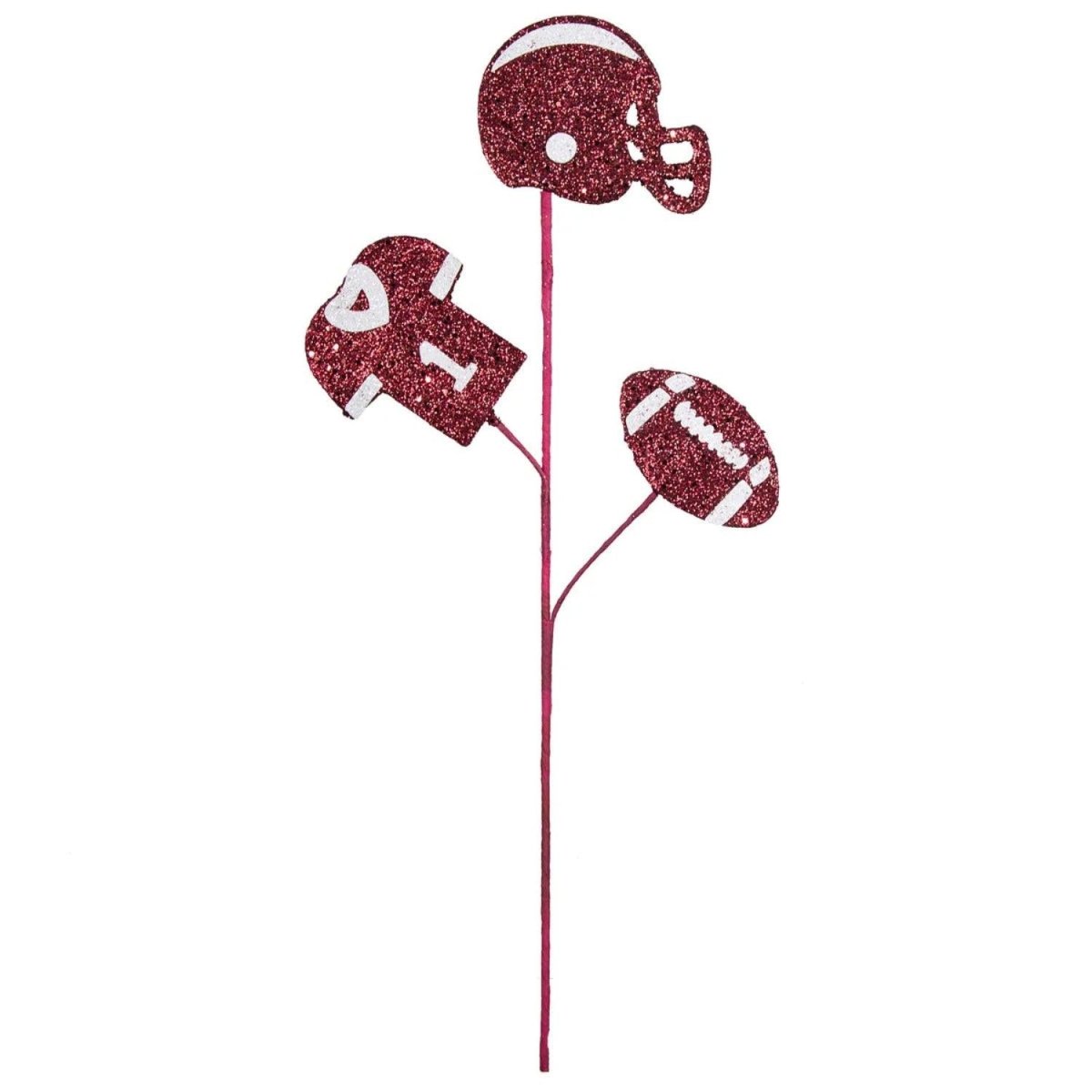 Shop For 24in Glitter Helmet, Jersey, Football Pick: Maroon