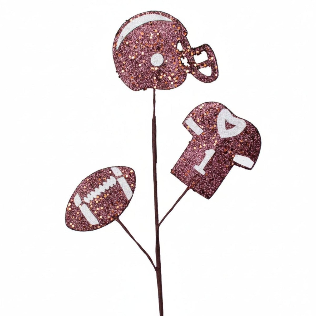 Shop For 24in Glitter Helmet, Jersey, Football Pick: Maroon