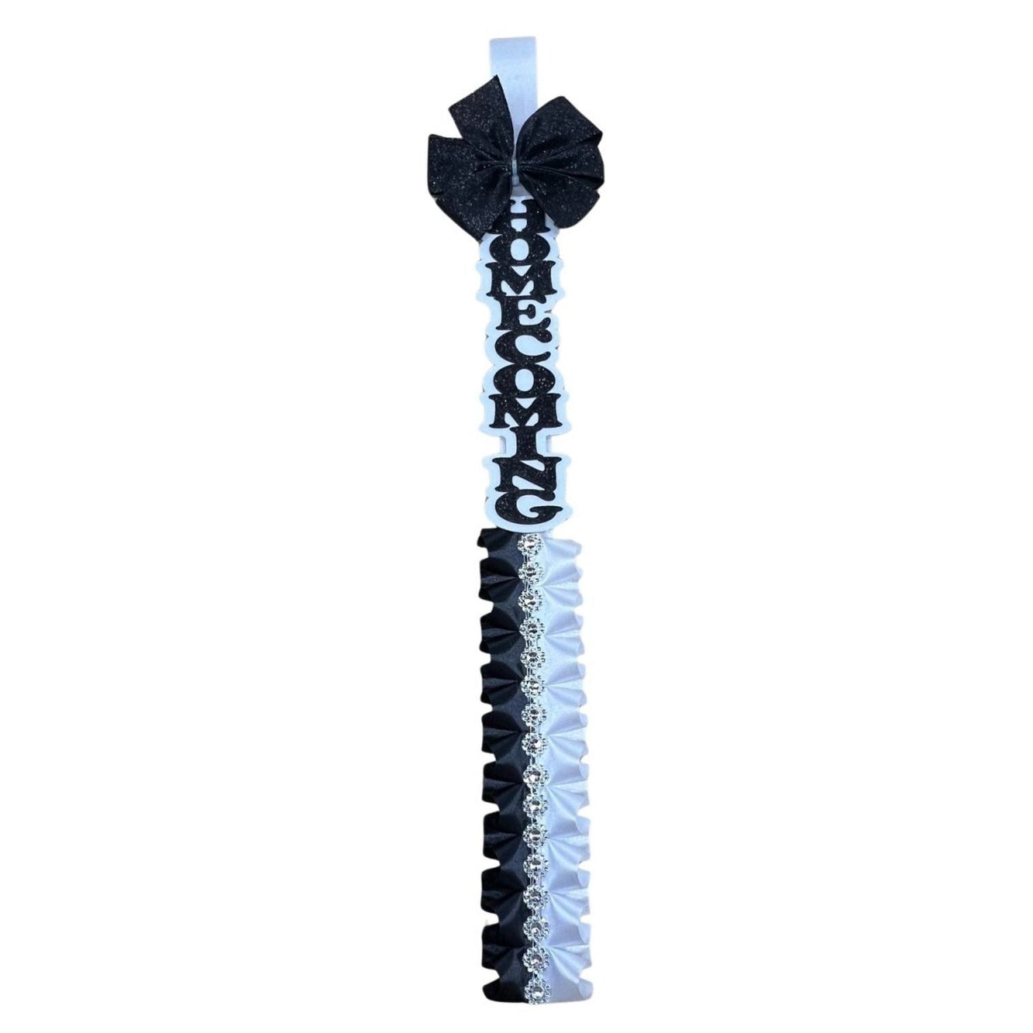 Shop For 24in Ruffle Homecoming Braid: Black/White