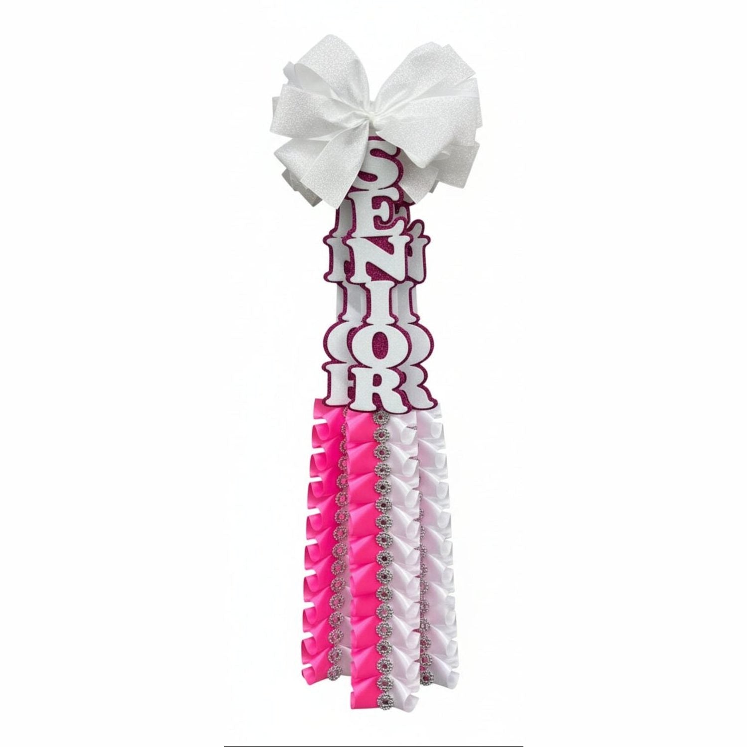 Shop For 24in Ruffle Homecoming Braid: Pink/White