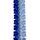 Shop For 24in Ruffle Homecoming Braid: Royal Blue/White