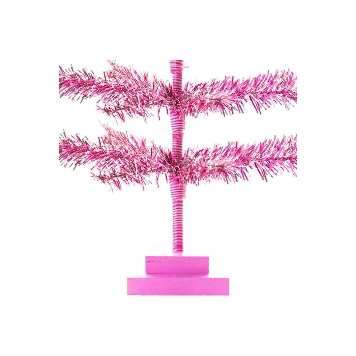 Shop For 24in Vintage Pink & Silver Tinsel Christmas Tree at Michelle's aDOORable Creations