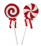 Shop For 24inch Peppermint Lollipop Stems (Set of 2)