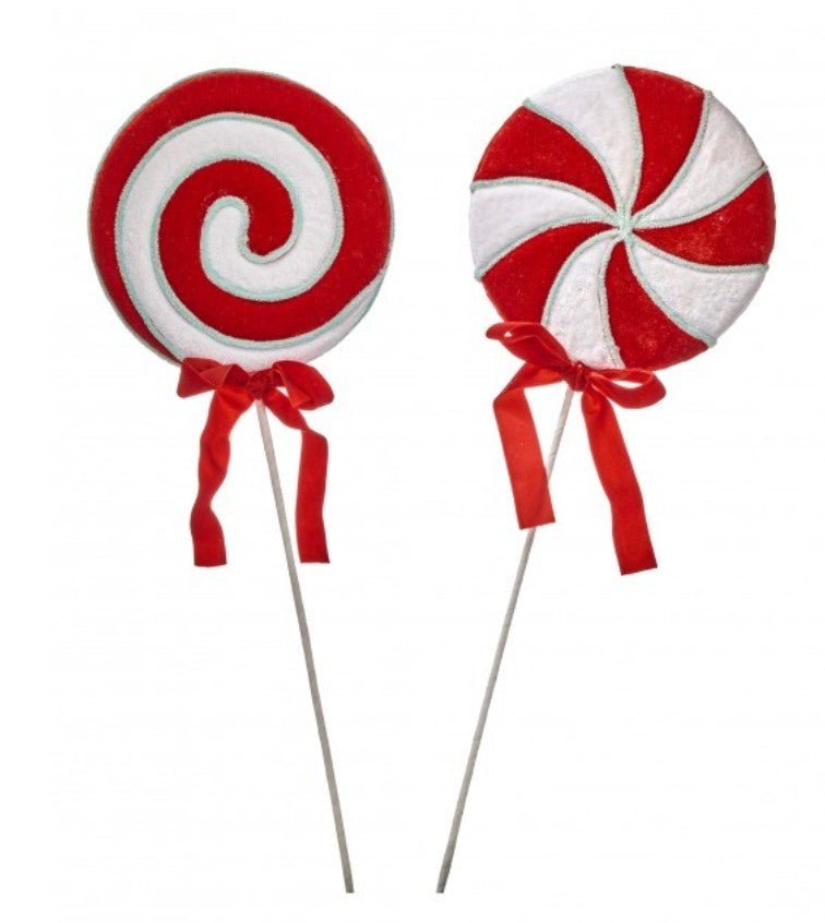 Shop For 24inch Peppermint Lollipop Stems (Set of 2)