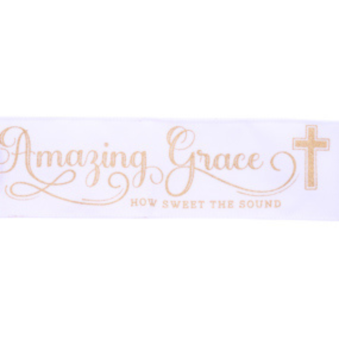Shop For 2.5" Amazing Grace Ribbon: White (10 Yards)
