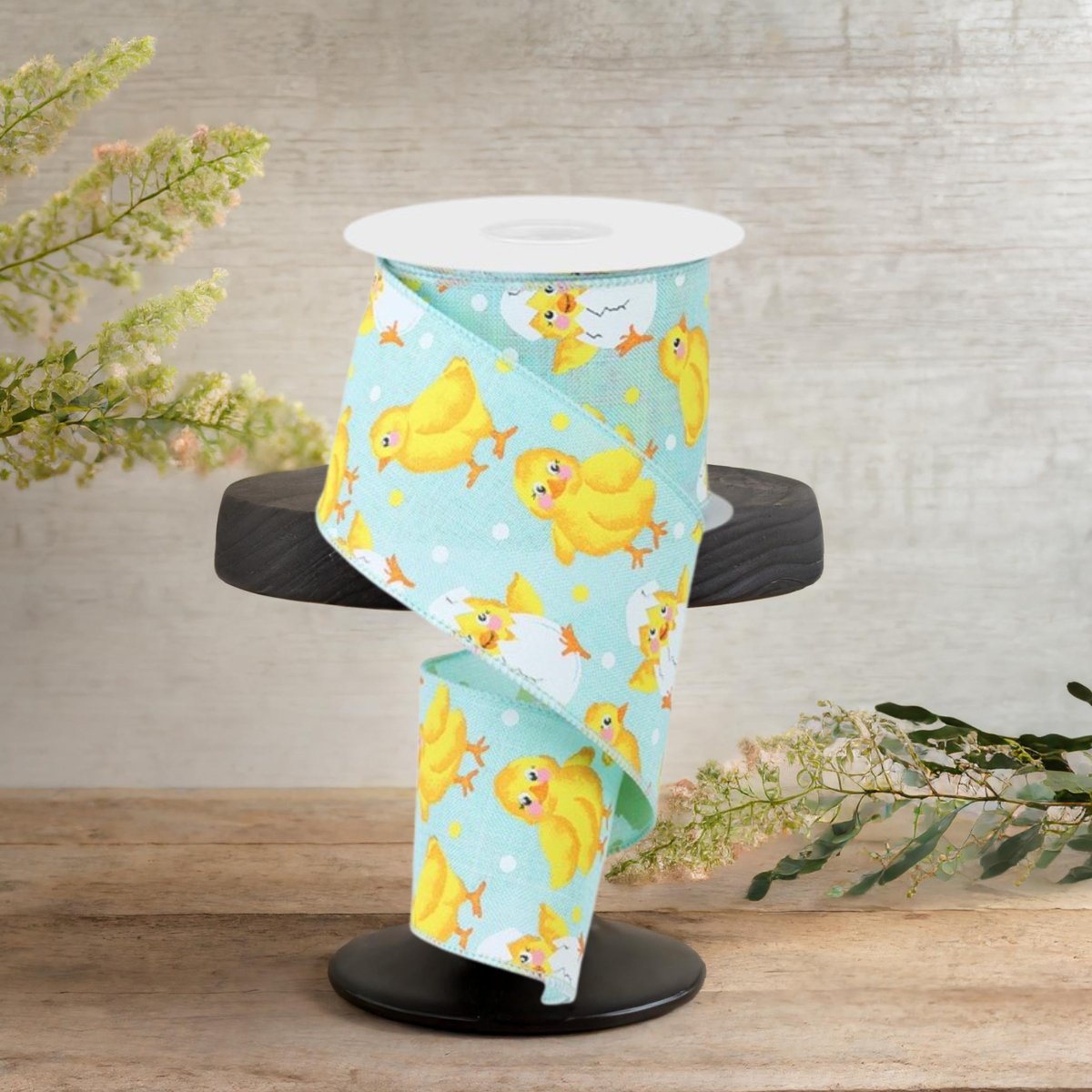 Shop For 2.5" Baby Chicks on Royal Ribbon: Ice Blue (10 Yards)