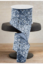 Shop For 2.5" Bandana Ribbon: Denim Black Blue (10 Yards)