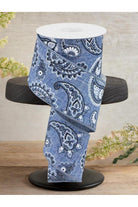 Shop For 2.5" Bandana Ribbon: Denim Blue (10 Yards)