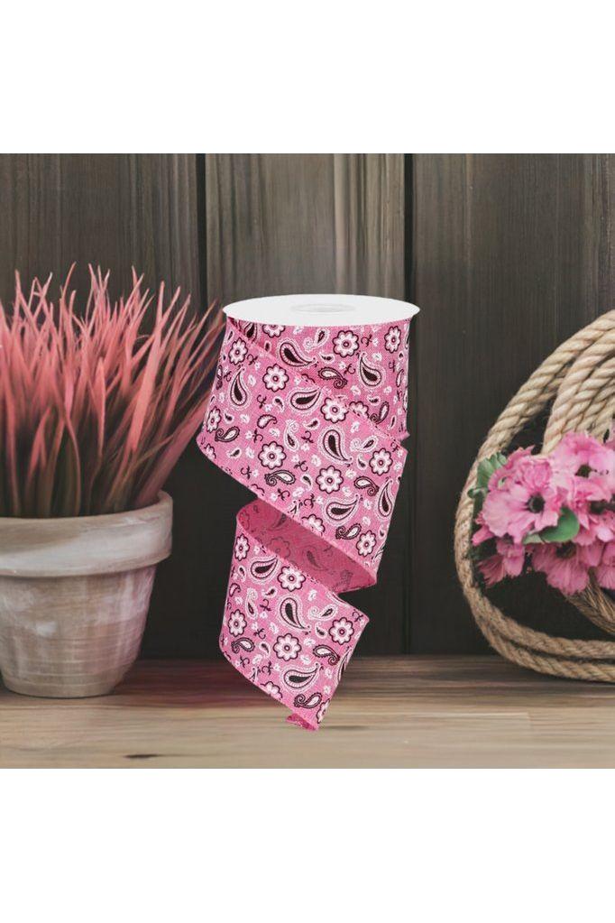 Shop For 2.5" Bandana Ribbon: Pink (10 Yards) at Michelle's aDOORable Creations