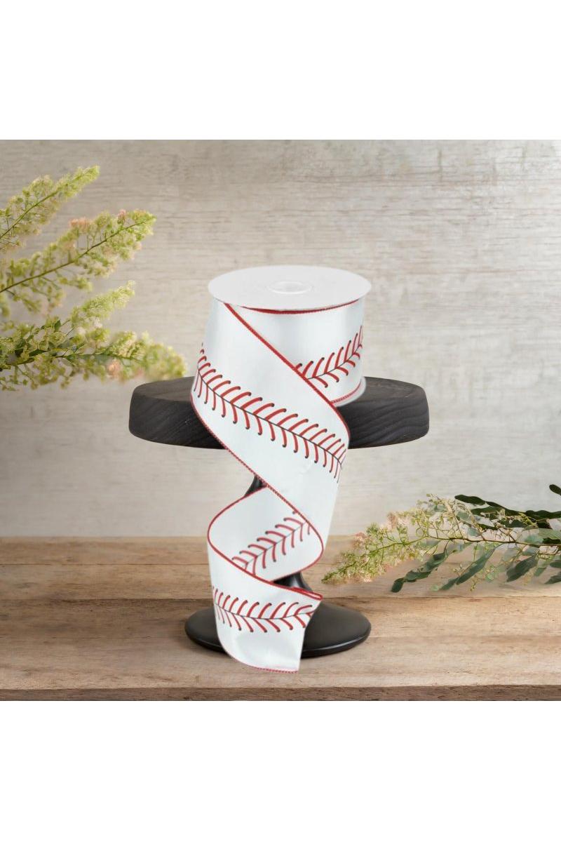 Shop For 2.5" Baseball Stitching Ribbon (10 Yards)