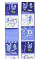 Shop For 2.5" Bluebonnets Block Ribbon: Blue (10 Yards) at Michelle's aDOORable Creations