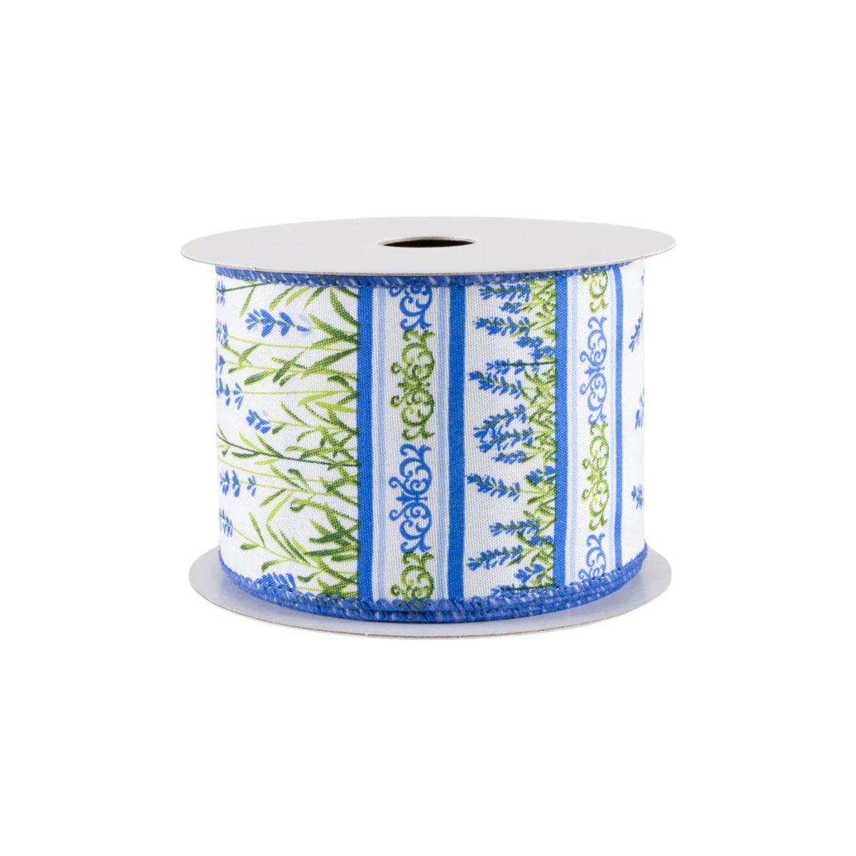 Shop For 2.5" Bluebonnets Satin Ribbon: White (10 Yards)