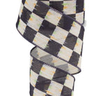 Shop For 2.5" Bold Antique Checkerboard Ribbon: Black (10 Yards)
