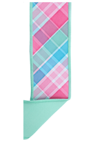 Shop For 2.5" Bold Plaid Fused Ribbon: Light Teal (10 Yards)