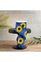 Shop For 2.5" Bold Sunflower Ribbon: Navy Blue (10 Yards)