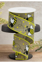 Shop For 2.5" Bumblebee Royal Ribbon: Light Beige (10 Yards)