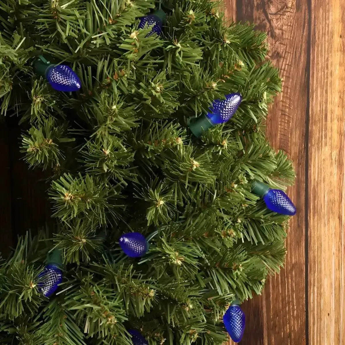 Shop For 25 C7 Blue LED Christmas Lights, 8" Spacing