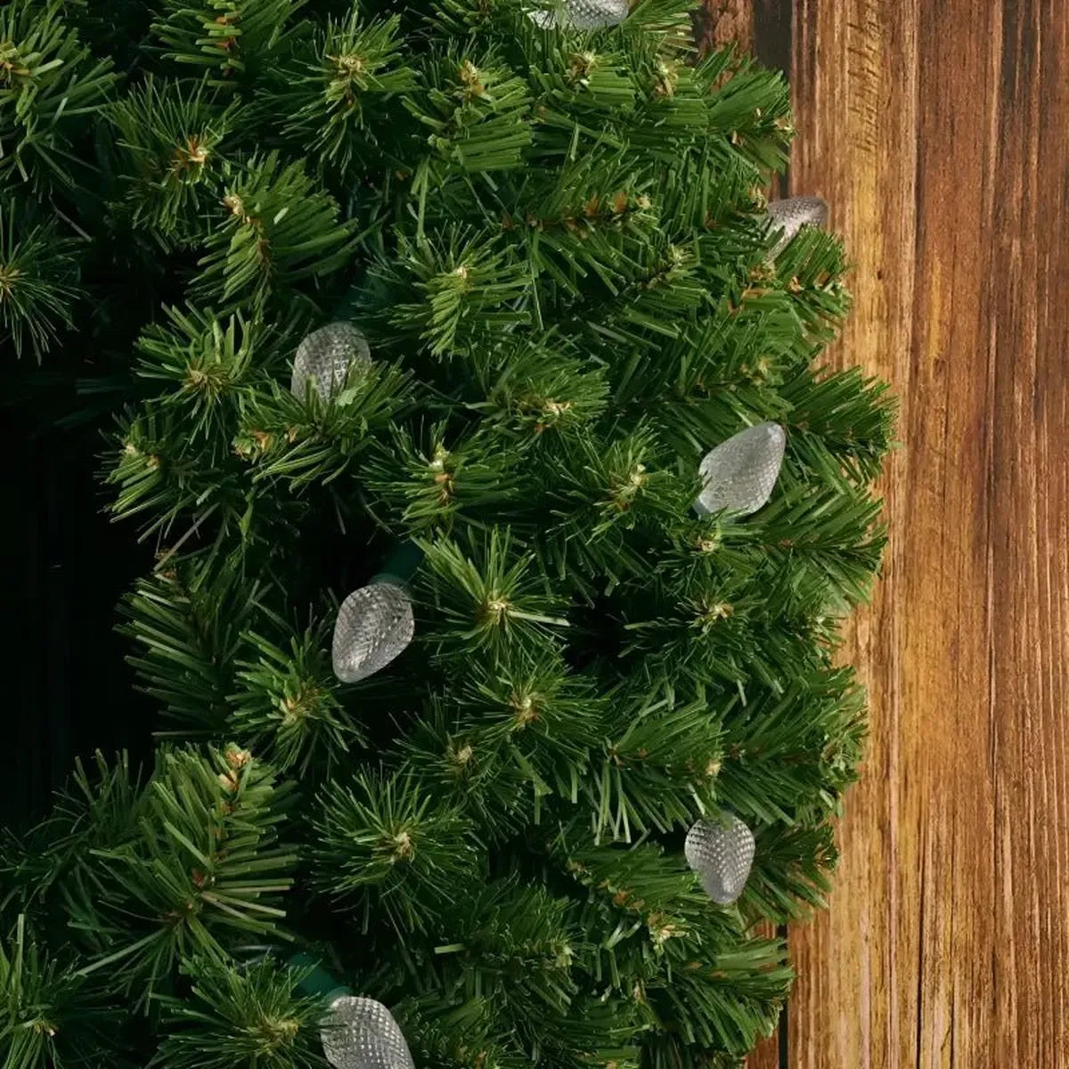 Shop For 25 C7 Cool White LED Christmas Lights, 8" Spacing