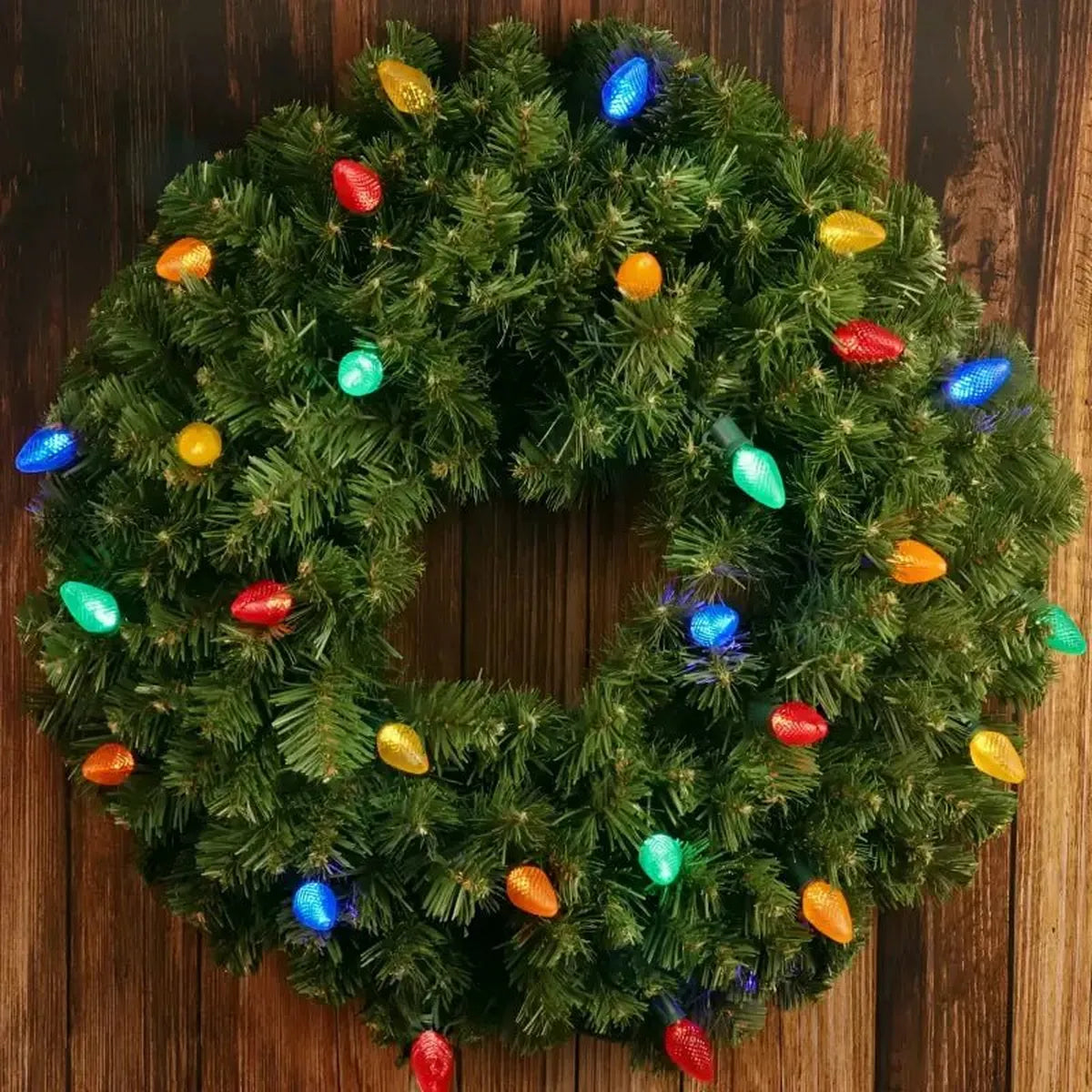 Shop For 25 C7 Multicolor LED Christmas Lights, 8" Spacing