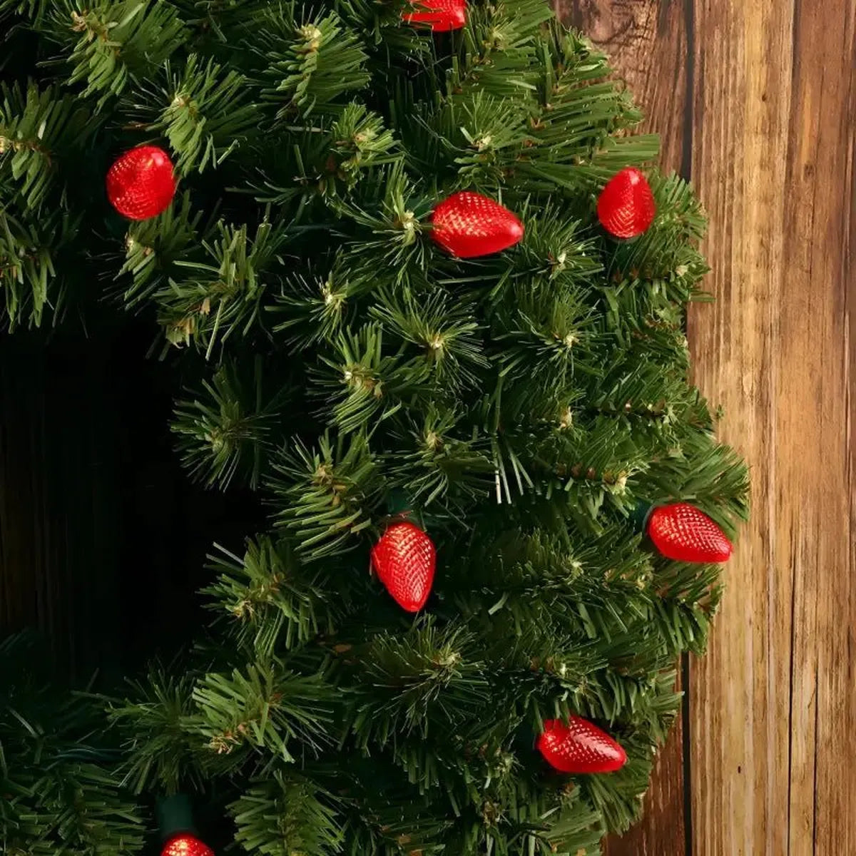 Shop For 25 C7 Red LED Christmas Lights, 8" Spacing