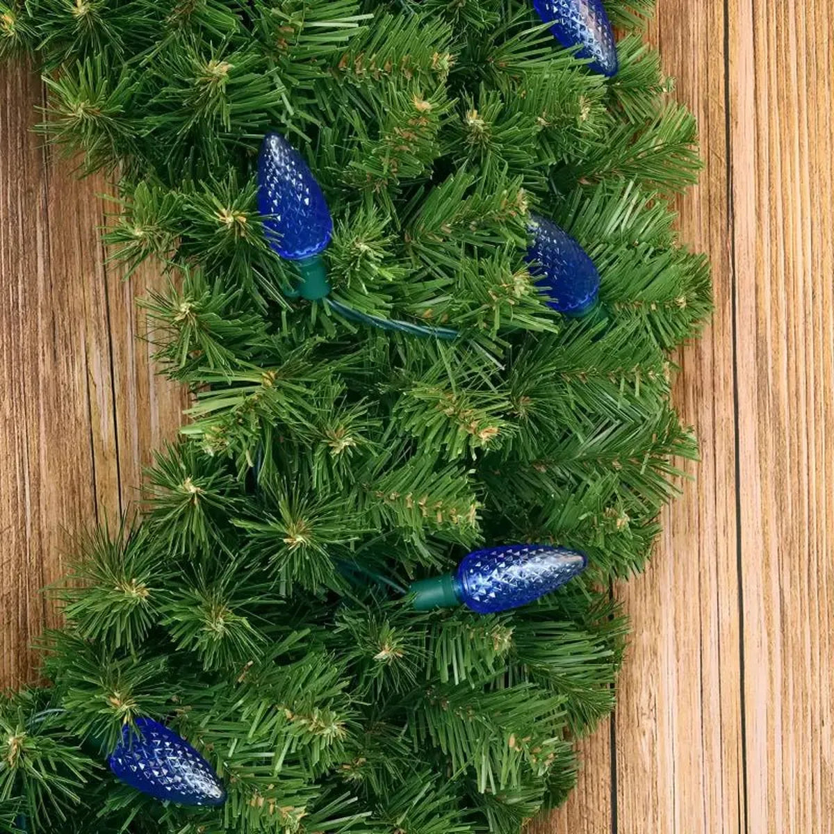 Shop For 25 C9 Blue LED Christmas Lights, 8" Spacing