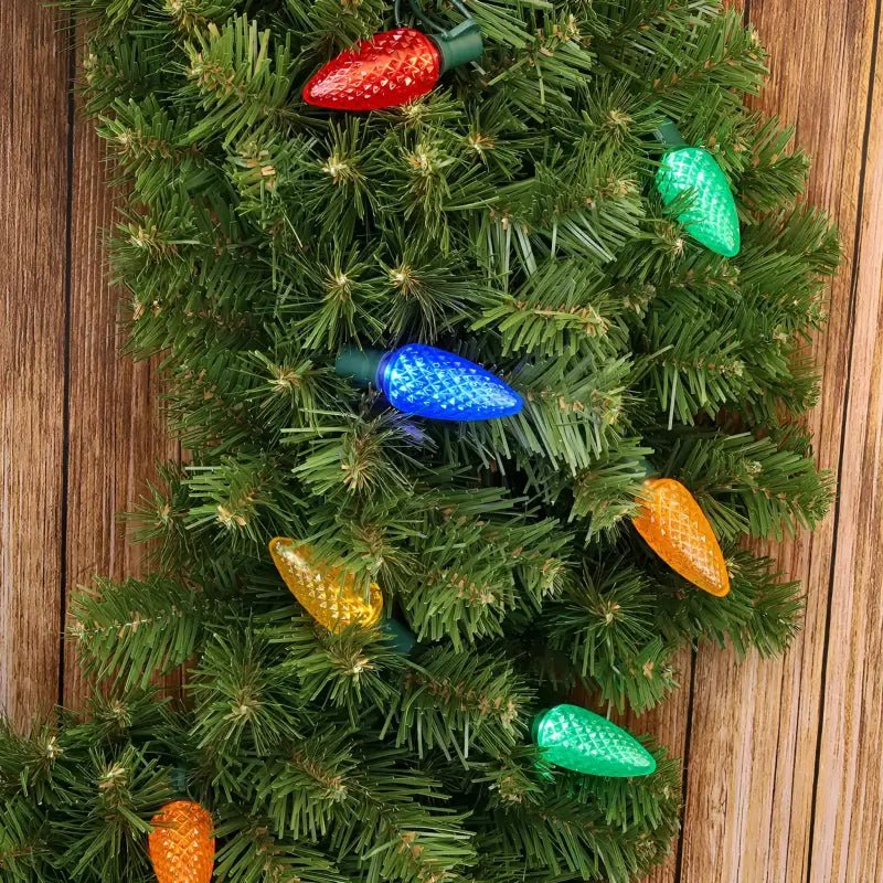 Shop For 25 C9 Multicolor LED Christmas Lights, 8" Spacing