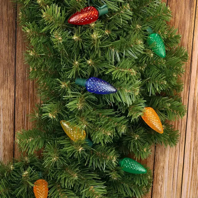 Shop For 25 C9 Multicolor LED Christmas Lights, 8" Spacing