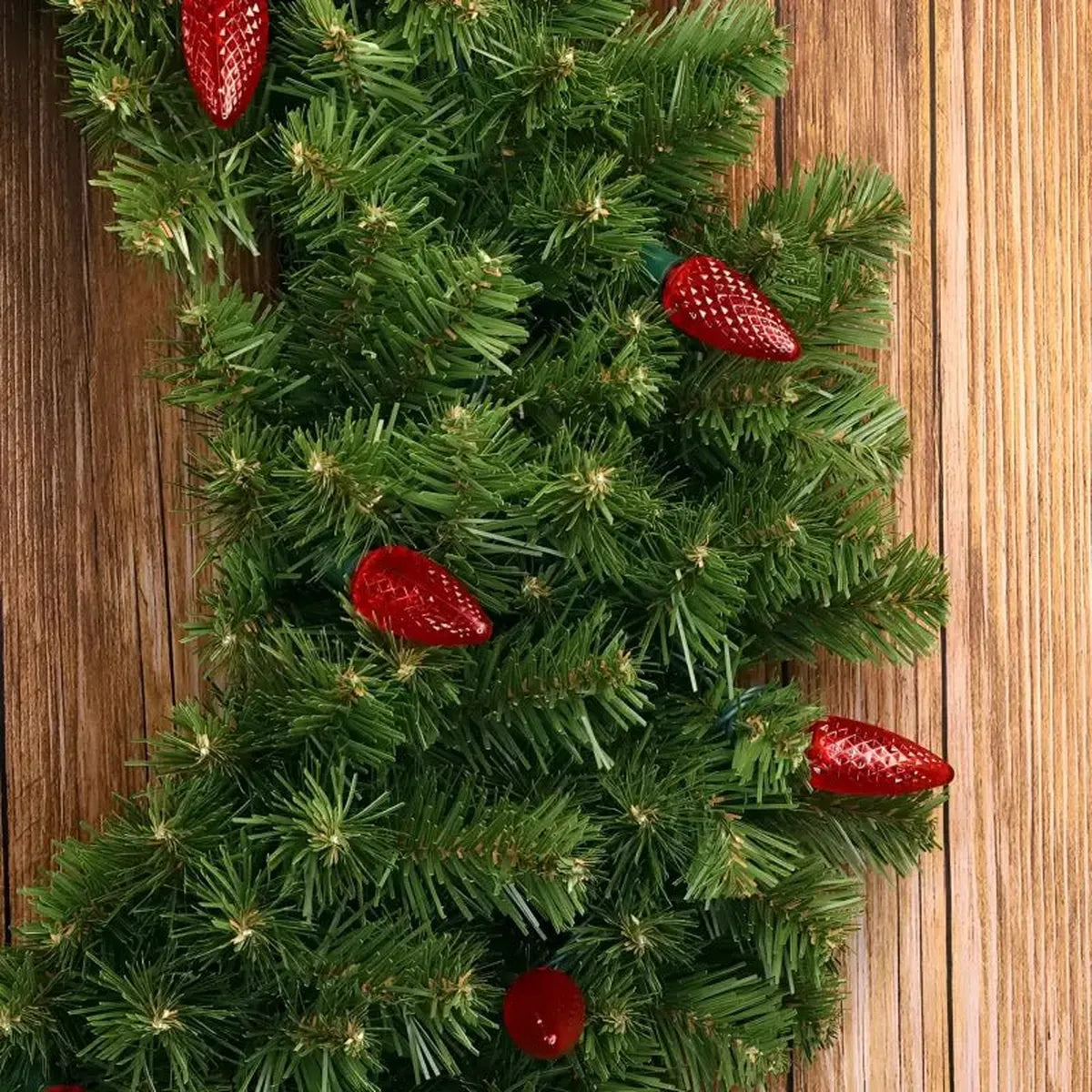 Shop For 25 C9 Red LED Christmas Lights, 8" Spacing