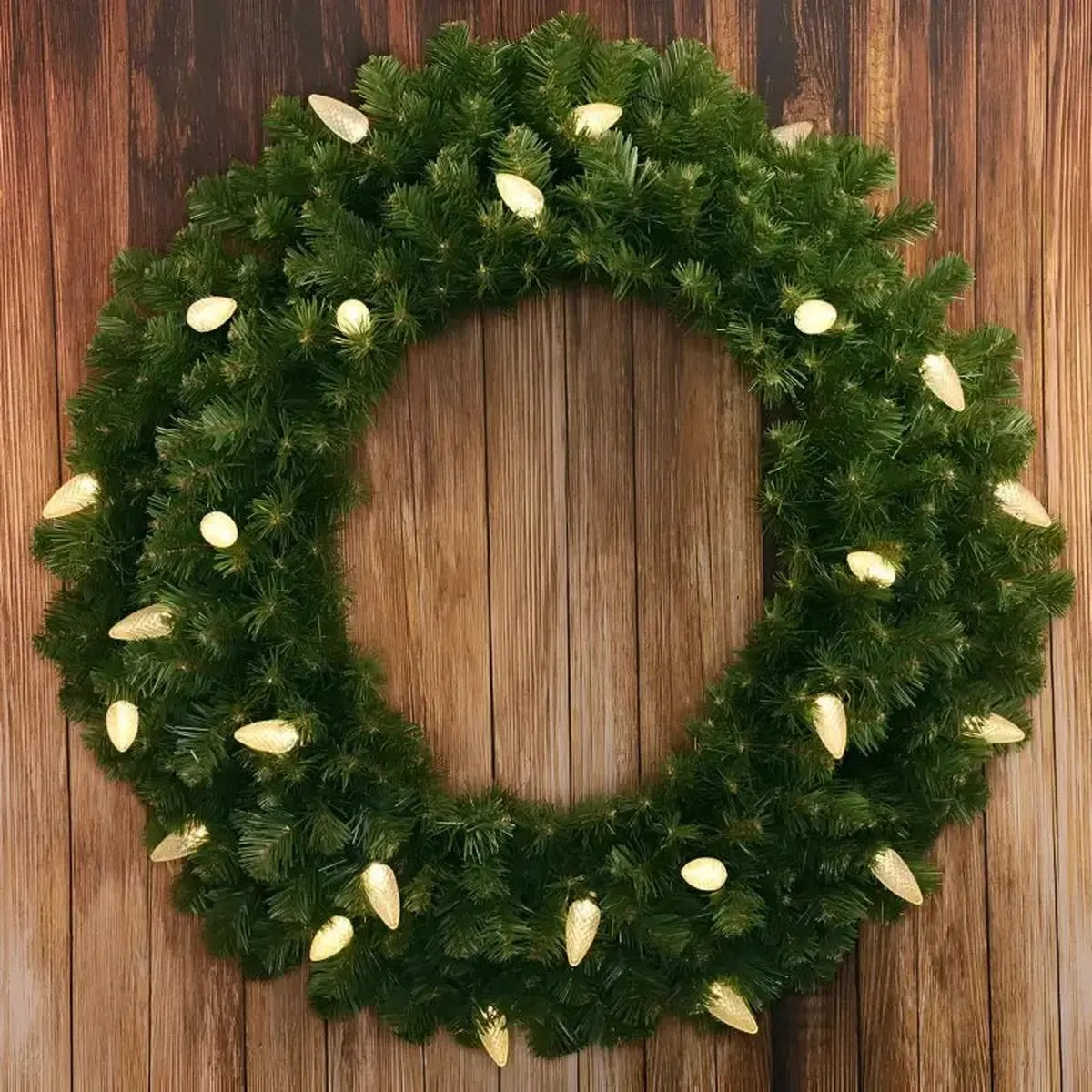 Shop For 25 C9 Warm White LED Christmas Lights, 8" Spacing