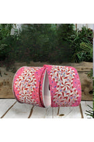 Shop For 2.5" Candy Cane Sprinkle Ribbon: Pink (10 Yards)