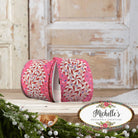 Shop For 2.5" Candy Cane Sprinkle Ribbon: Pink (10 Yards)