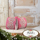 Shop For 2.5" Candy Cane Sprinkle Ribbon: Pink (10 Yards)