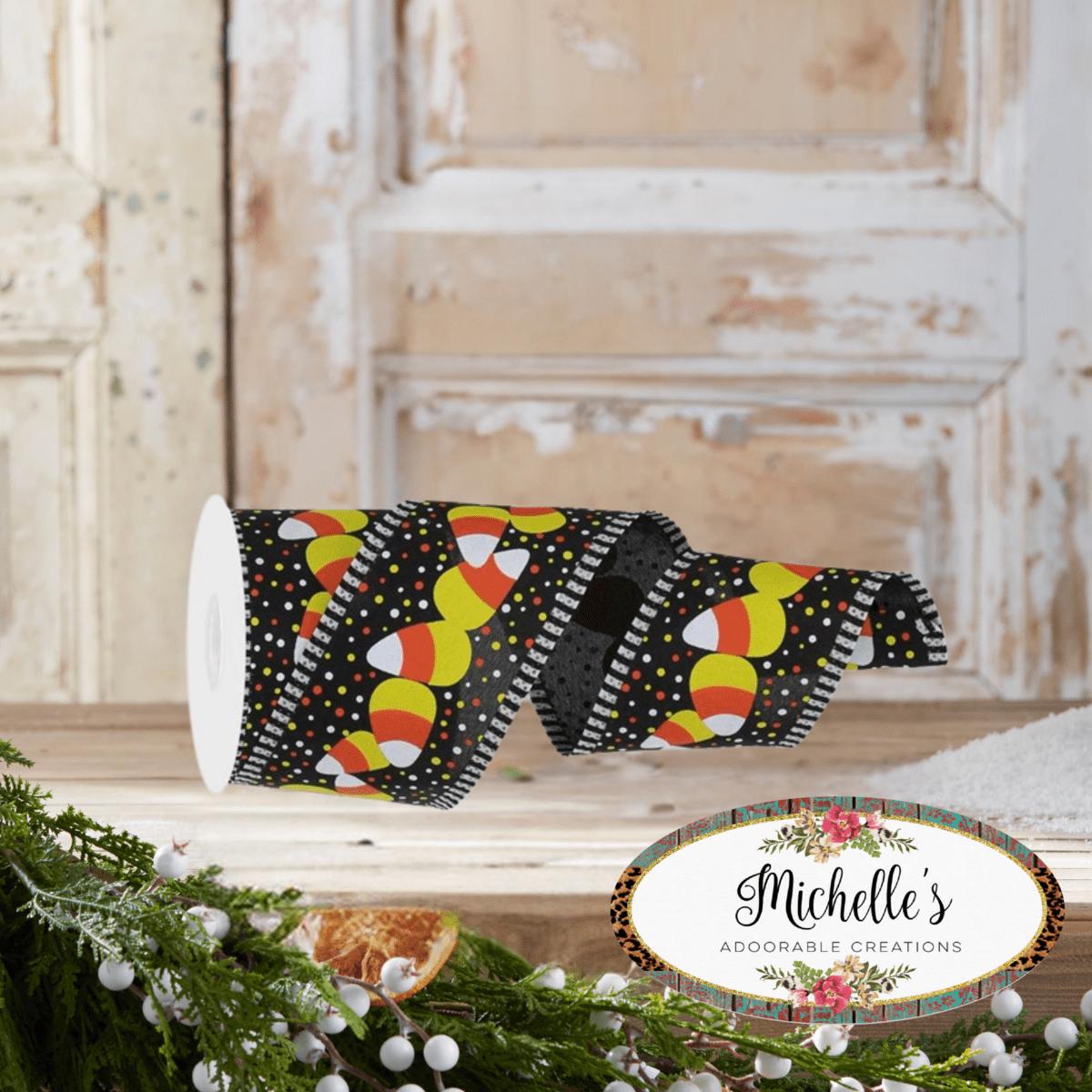 Shop For 2.5" Candy Corn Stripe Ribbon: Black (10 Yards)