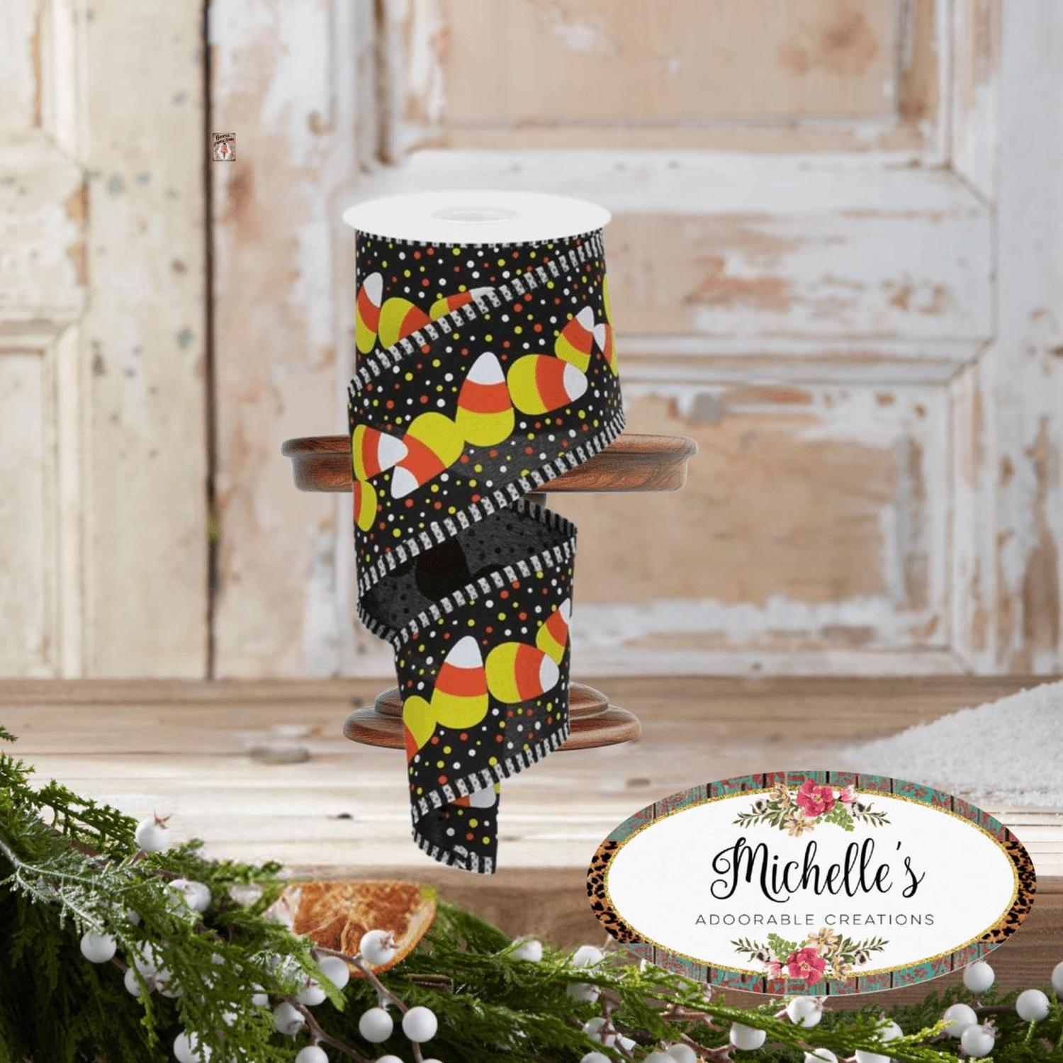 Shop For 2.5" Candy Corn Stripe Ribbon: Black (10 Yards)