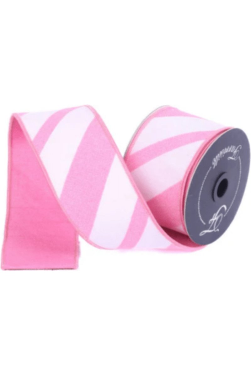 Shop For 2.5" Candy Gloss Striped Ribbon: Pink (10 Yards)