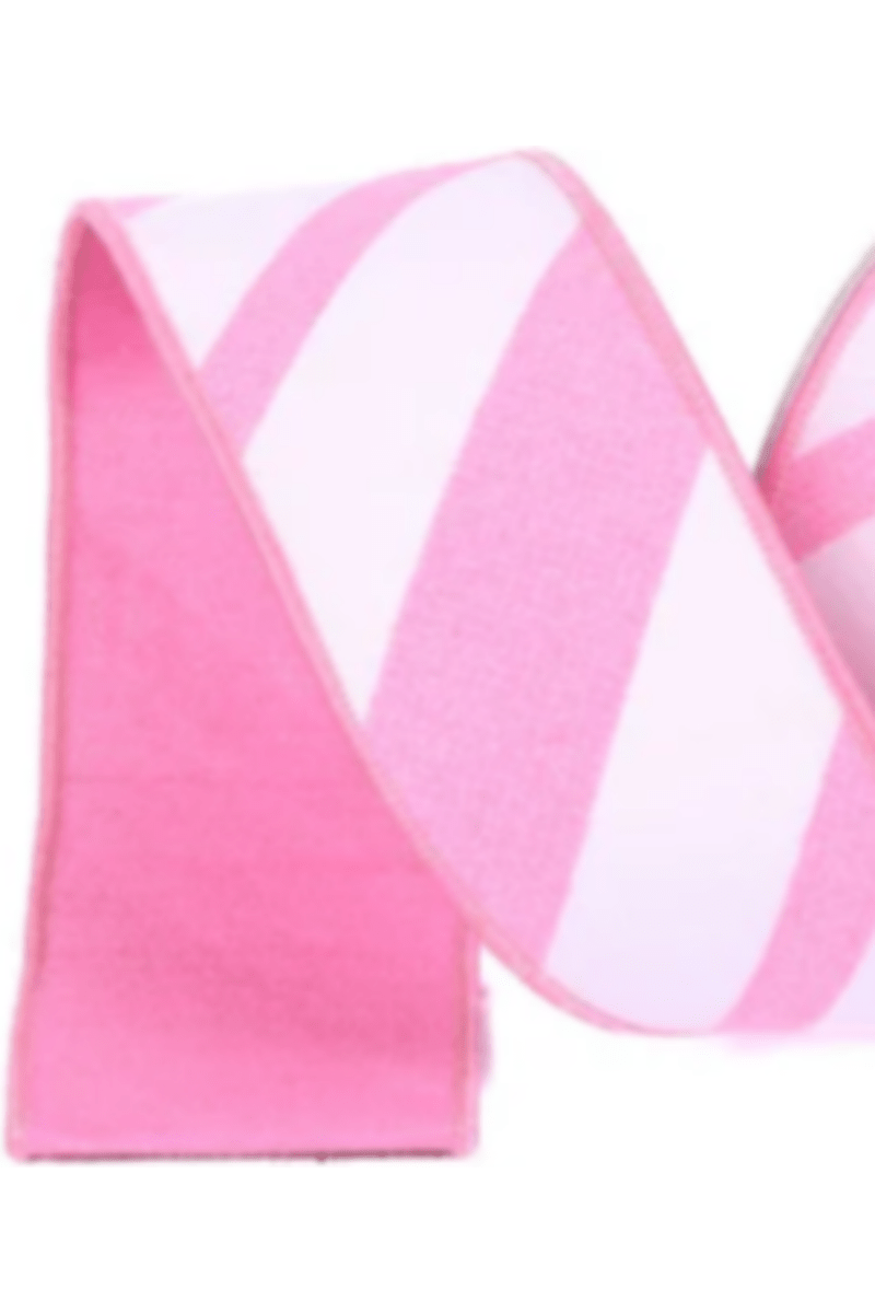 Shop For 2.5" Candy Gloss Striped Ribbon: Pink (10 Yards)