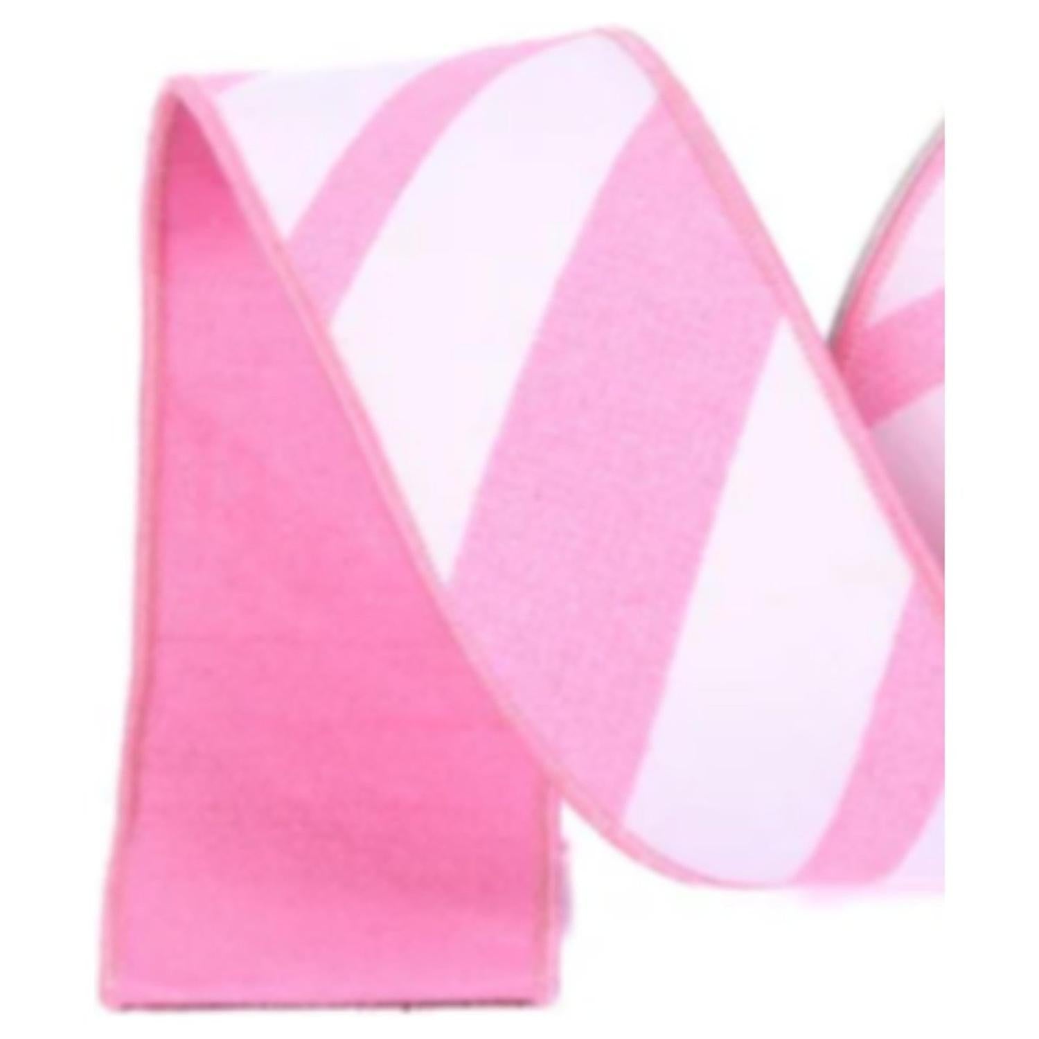 Shop For 2.5" Candy Gloss Striped Ribbon: Pink (10 Yards)
