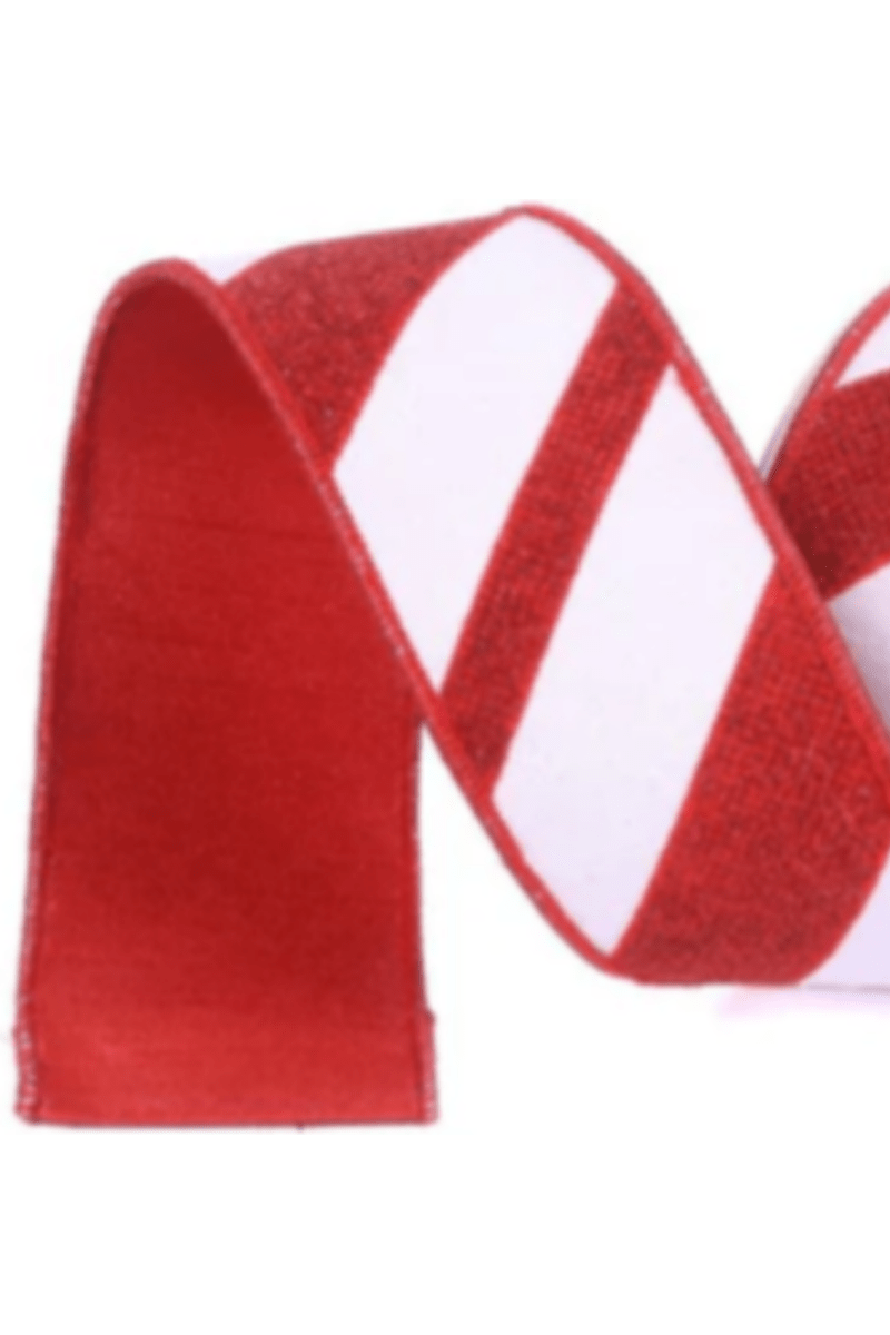 Shop For 2.5" Candy Gloss Striped Ribbon: Red (10 Yards)