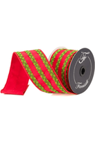 Shop For 2.5" Carnival Swirls Ribbon: Red/Green (10 Yards)