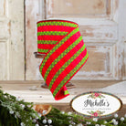 Shop For 2.5" Carnival Swirls Ribbon: Red/Green (10 Yards)