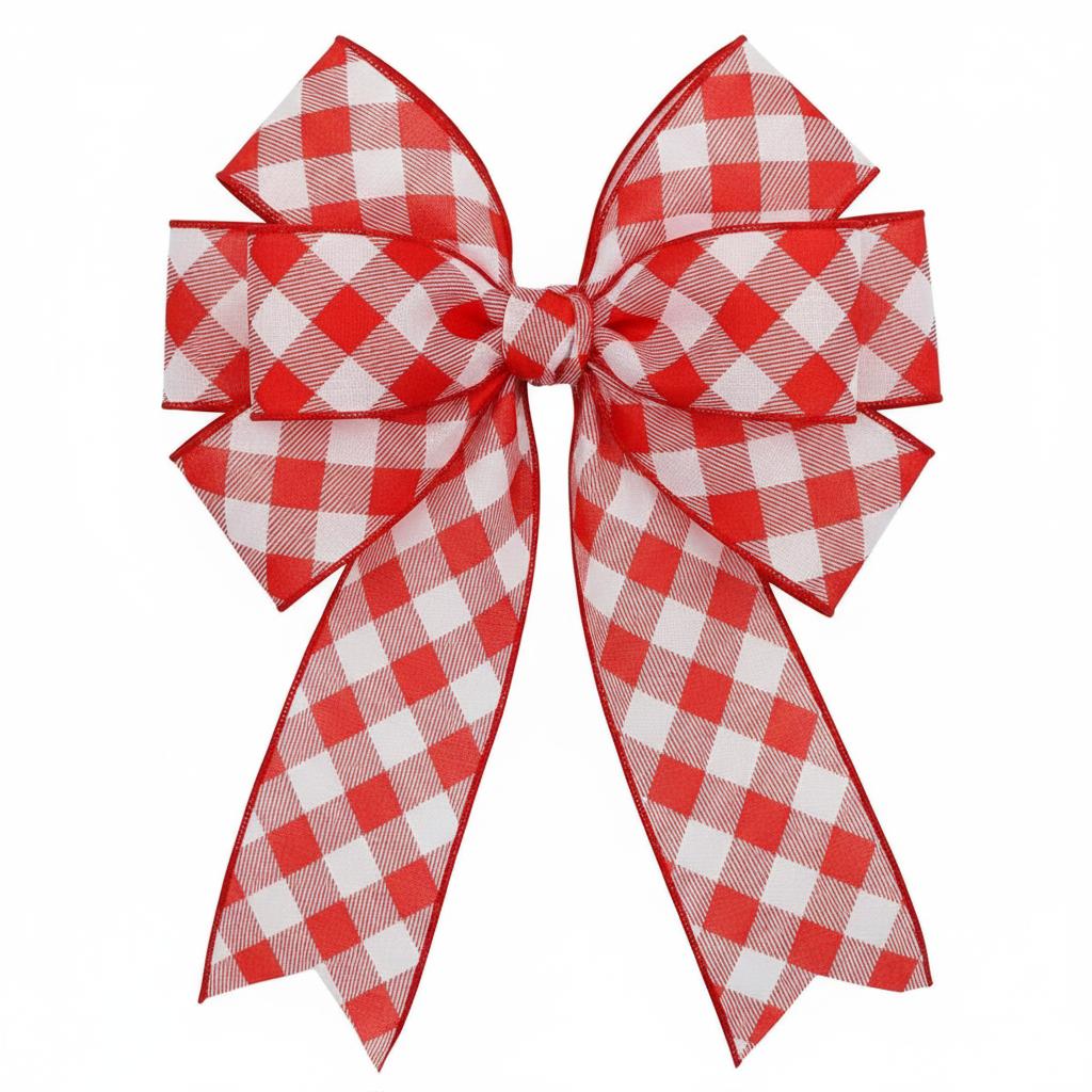 Shop For 2.5" Check and Diagonal Stripe Royal Ribbon: Red (10 Yards)