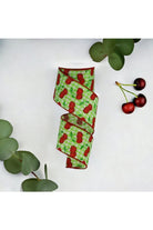 Shop For 2.5" Cherries on Gingham Check Ribbon: Green (10 Yards) at Michelle's aDOORable Creations