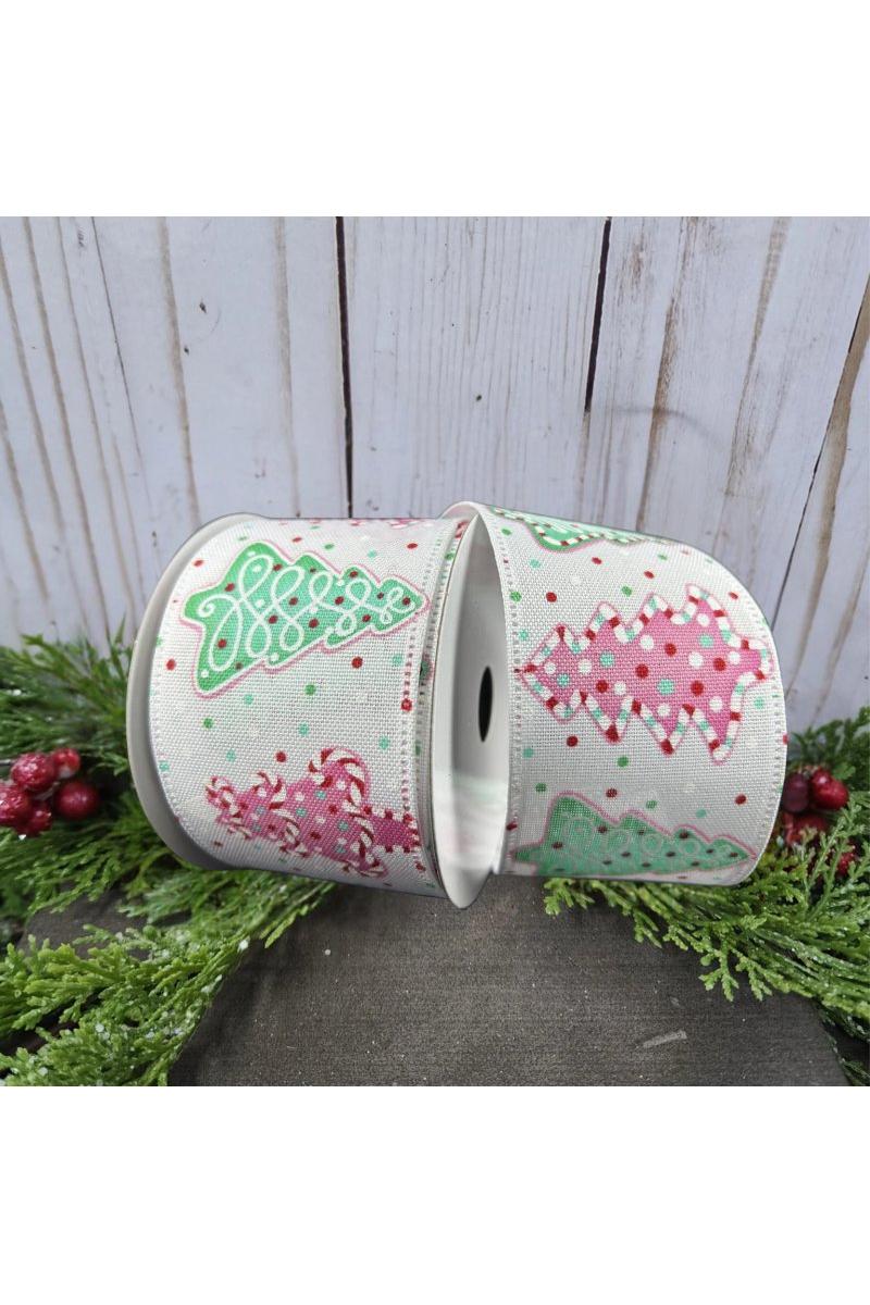 Shop For 2.5" Christmas Sprinkle Cookies Ribbon: White